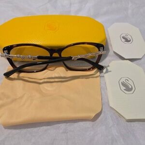 Swarovski Brown and Gold Glasses